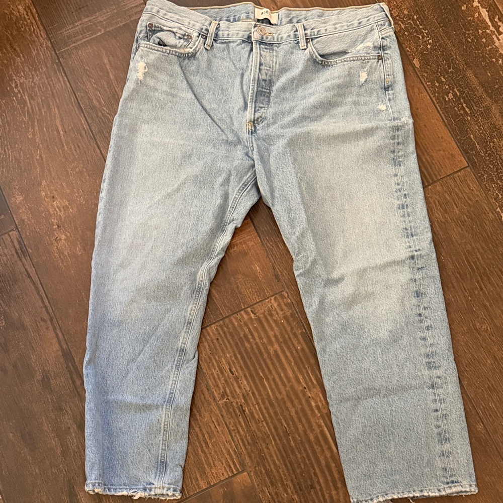 Agolde Parker women’s  Faded Blue Relaxed Jeans size 33